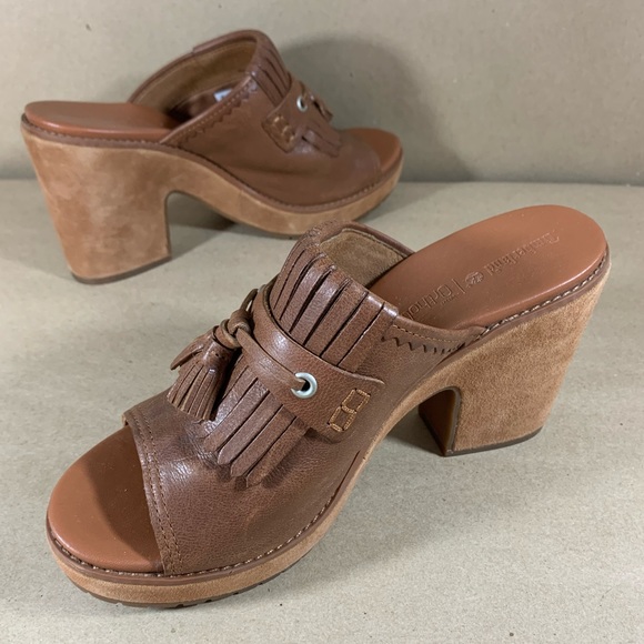 Timberland Brown Platform Shoes Open Toe Sandal - Picture 5 of 13